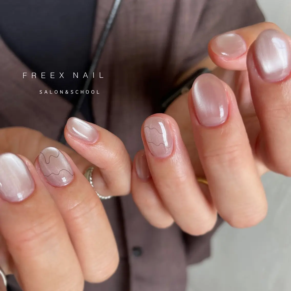 ネイル マグネットネイル ハンドネイル freex nail /ニュアンス/個性派のネイルデザイン