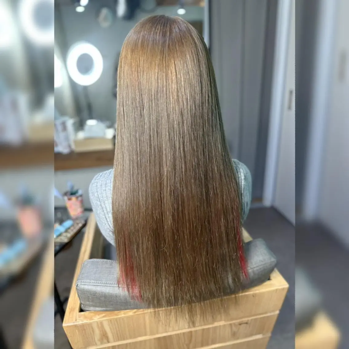 ロング パーマ カラー ヘアアレンジ メンズ キッズ シールエクステ メンズバレイヤージュ メンズブリーチ メンズハイライト メンズハイトーン 関西最安値🍓羽エ ク💛シールNO1◎のヘアスタイル