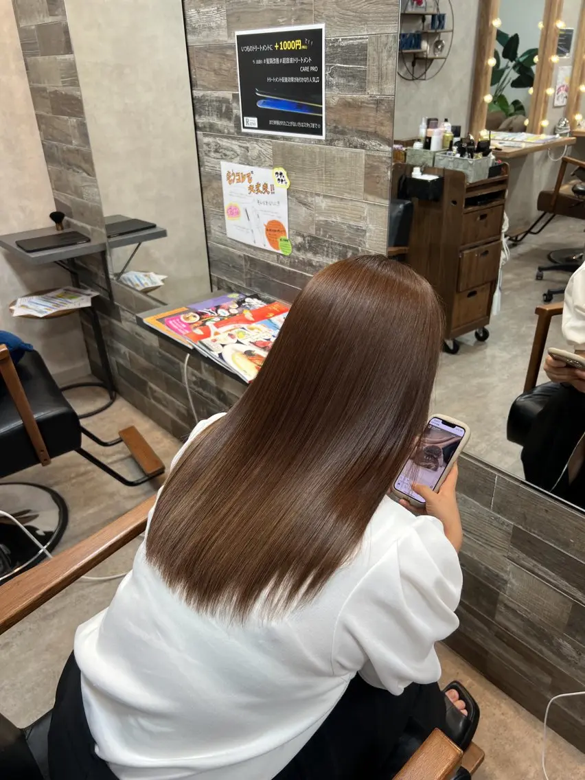 セミロング RIENS xrea 髪質改善 /ななみのヘアスタイル