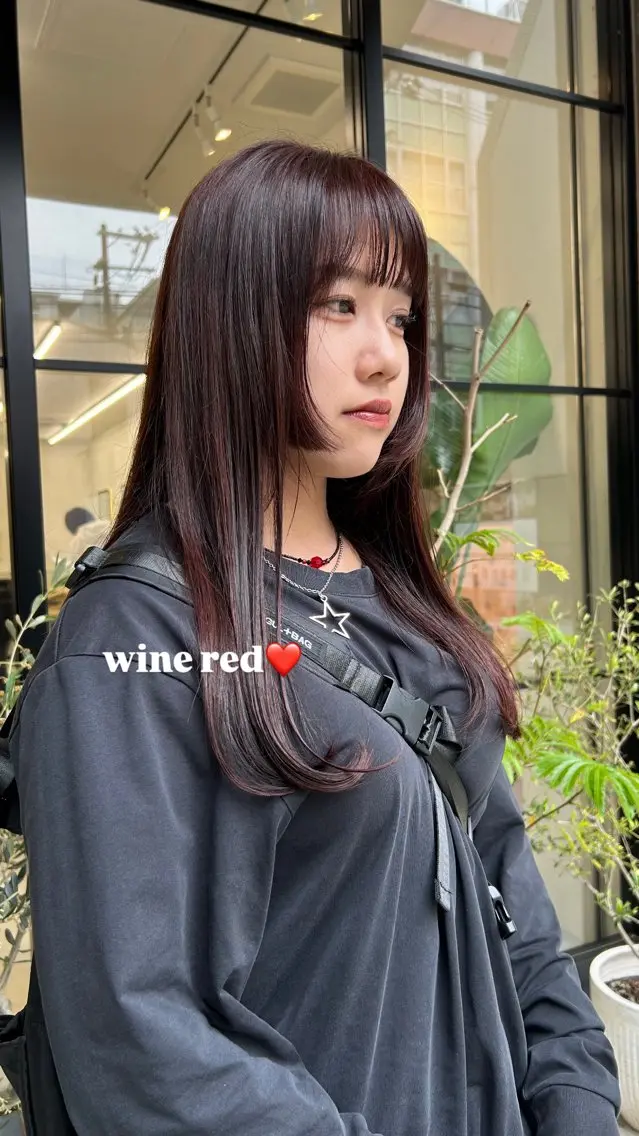 セミロング カラー くろかわ まいのヘアスタイル