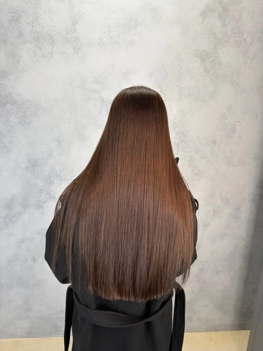 ロング カット ヘアカラー トリートメント 𝜗𝜚cocoro 韓国𝜗𝜚のヘアスタイル