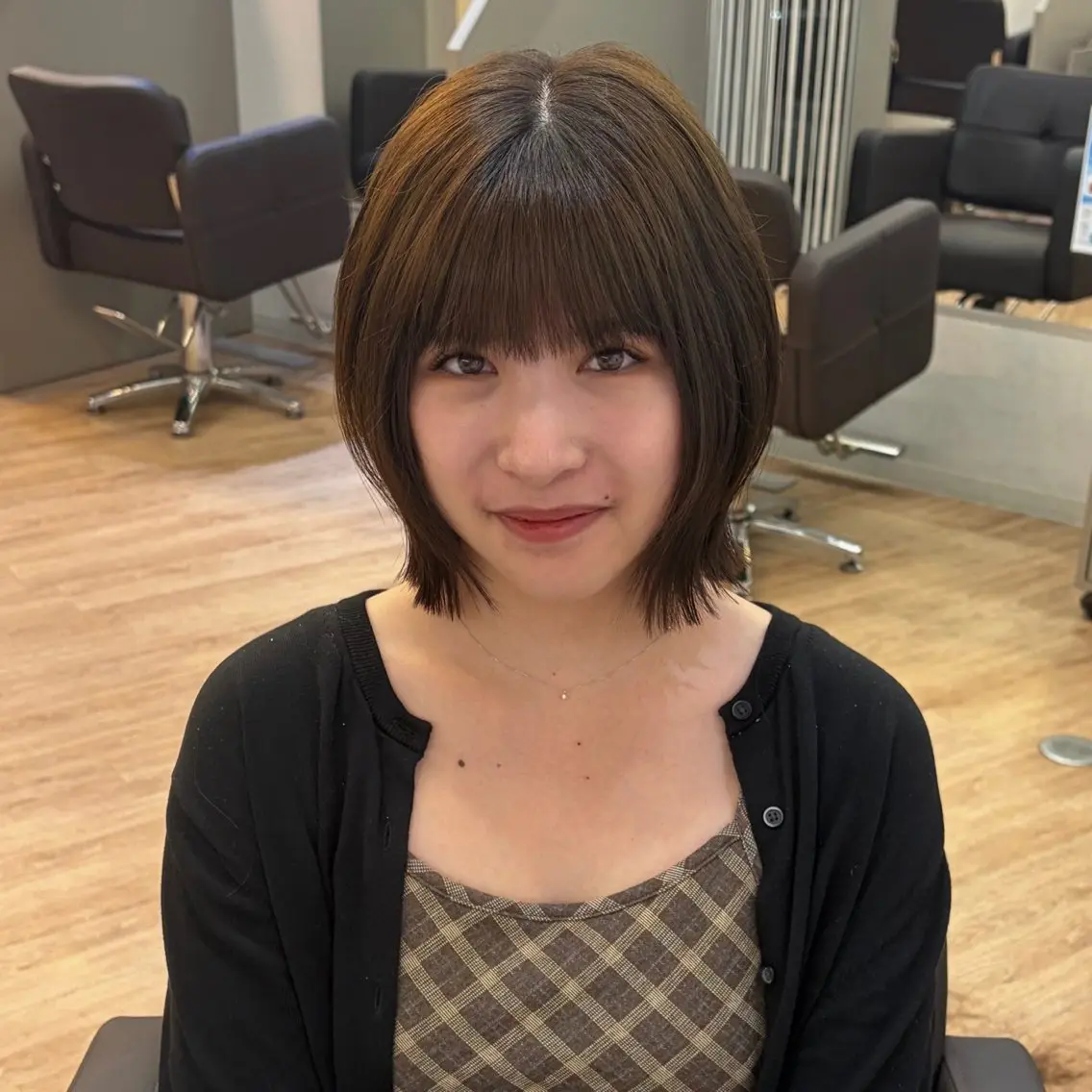 ショート カラー ボブ くびれヘア カット ヘアカラー The Ect心斎橋 ❤︎marina❤︎のヘアスタイル