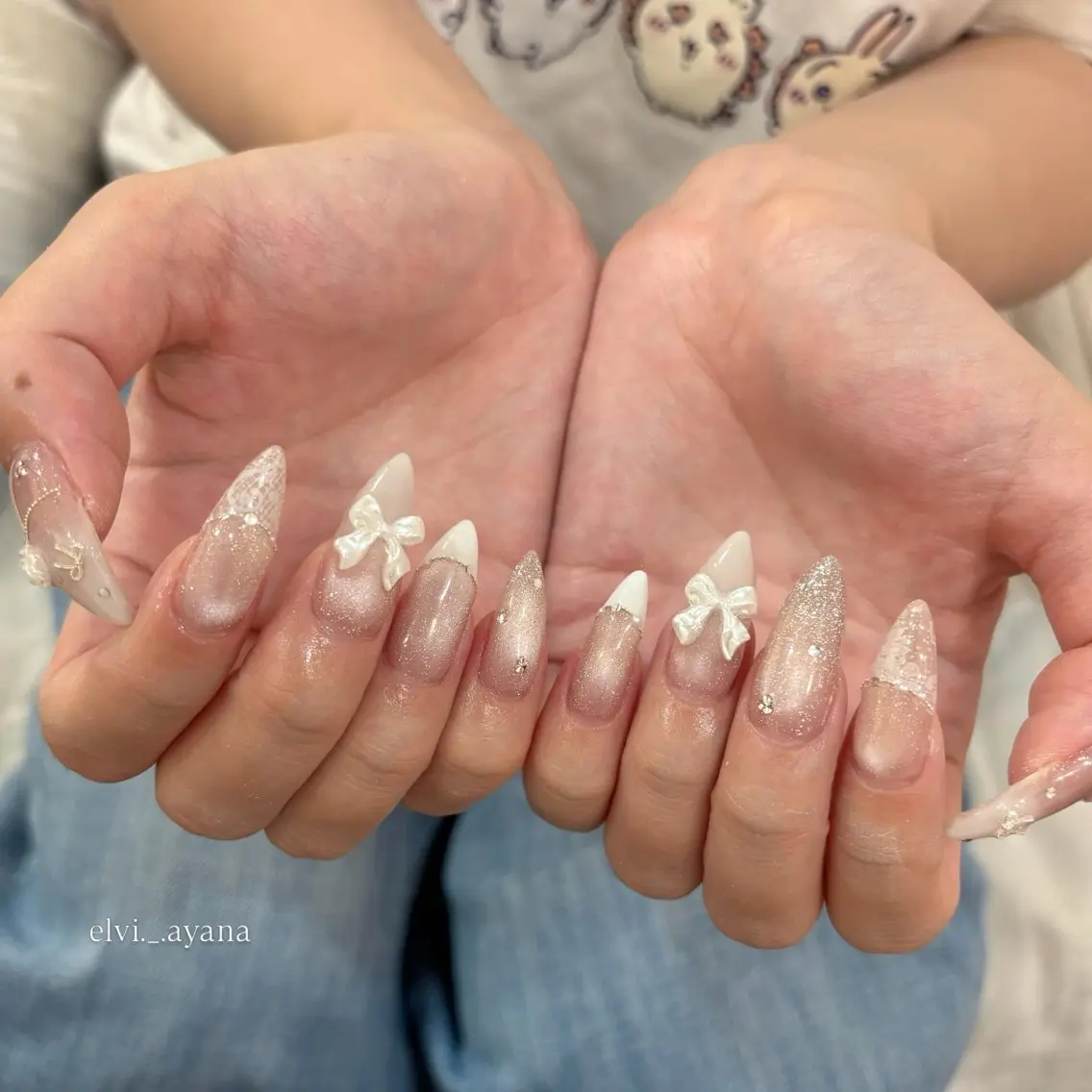 ネイル ハンドネイル 𝚊𝚢𝚊𝚗𝚊 .のネイルデザイン