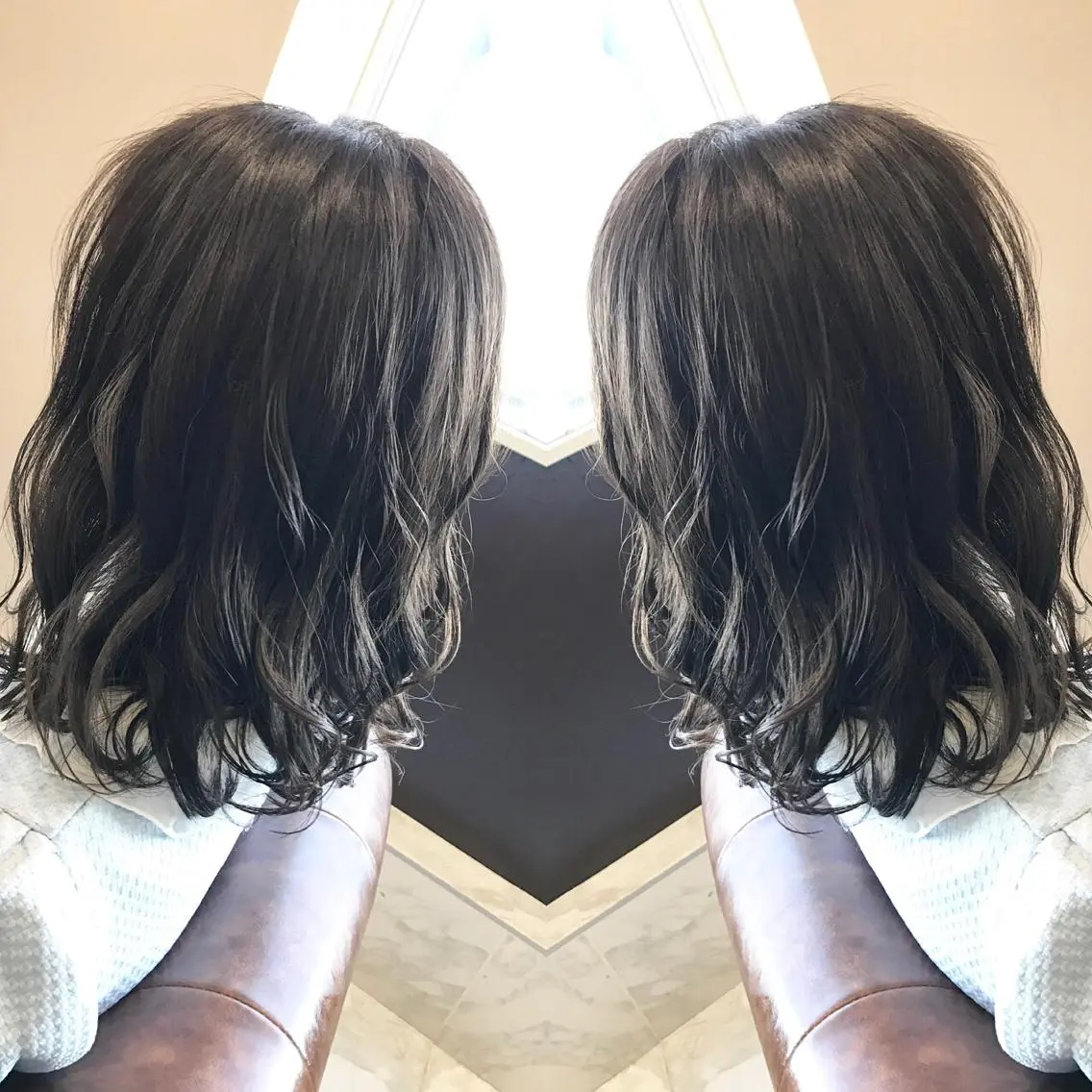 ミディアム カラー パーマ ヘアアレンジ 外国人風カラー 🫧代表/新宿駅近/ 限定価格🫧田辺貴裕のヘアスタイル