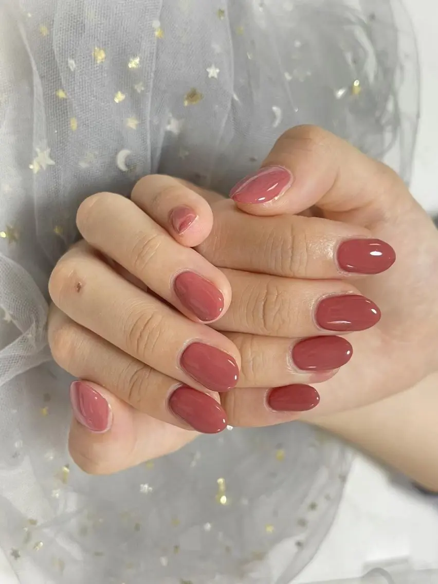 ネイル ワンカラーネイル 🎀ネイルサロン エクラYUI🎀のネイルデザイン
