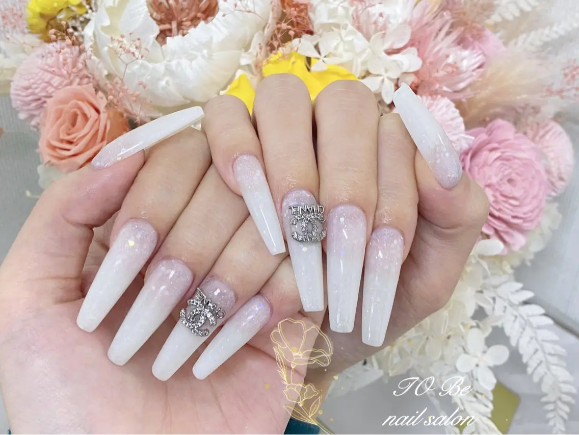 ロング ハンドネイル Nail Salon To Be珈月のネイルデザイン