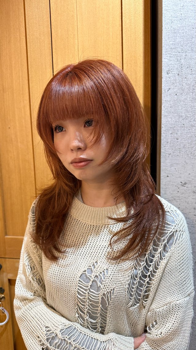 ロング カット ヘアカラー トリートメント Rio/池袋/ レイヤーカットのヘアスタイル