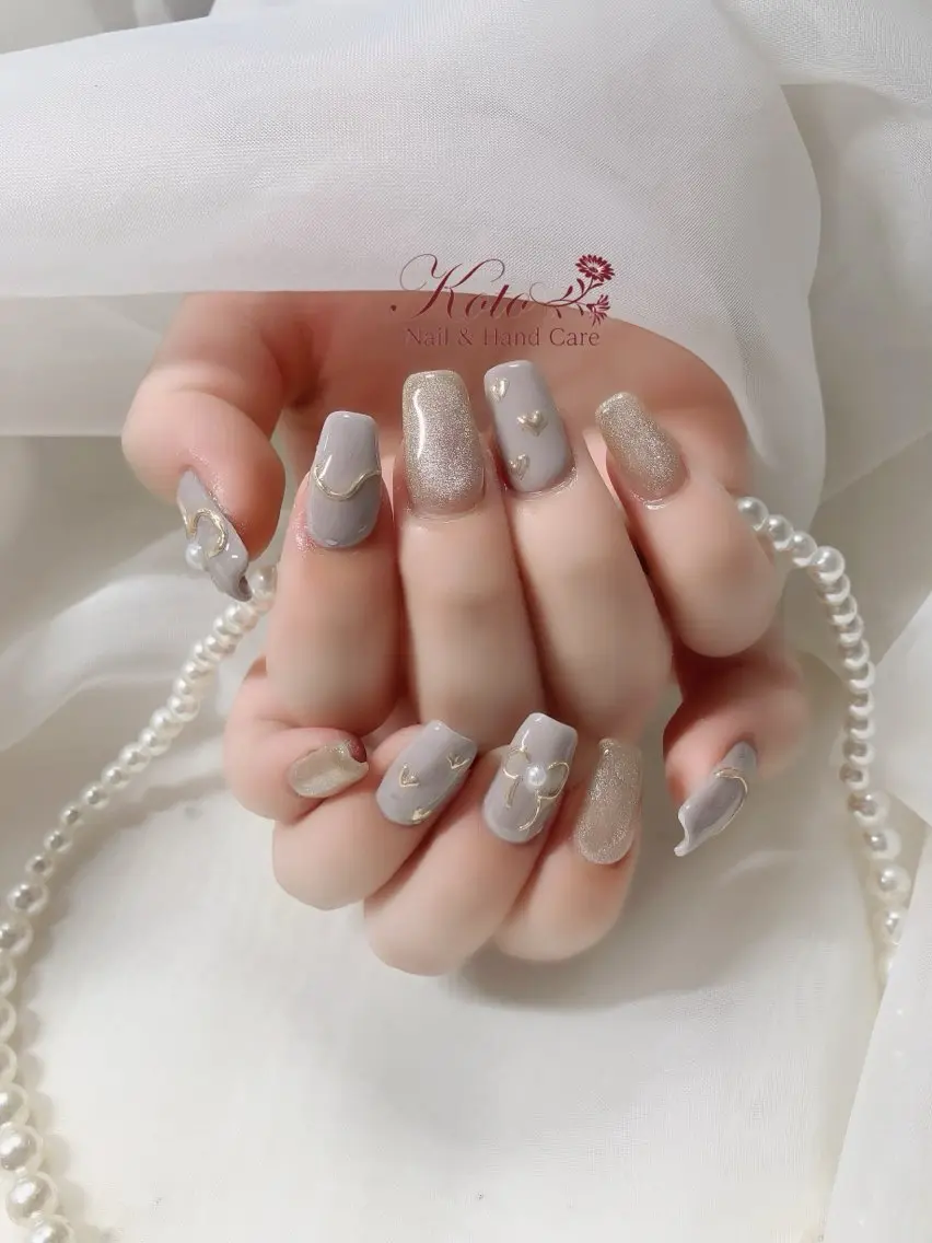 ネイル 長さ出し ジェルネイル 持ち込み ニュアンスネイル 赤色 ハンドネイル Nail Salon KOTOのネイルデザイン
