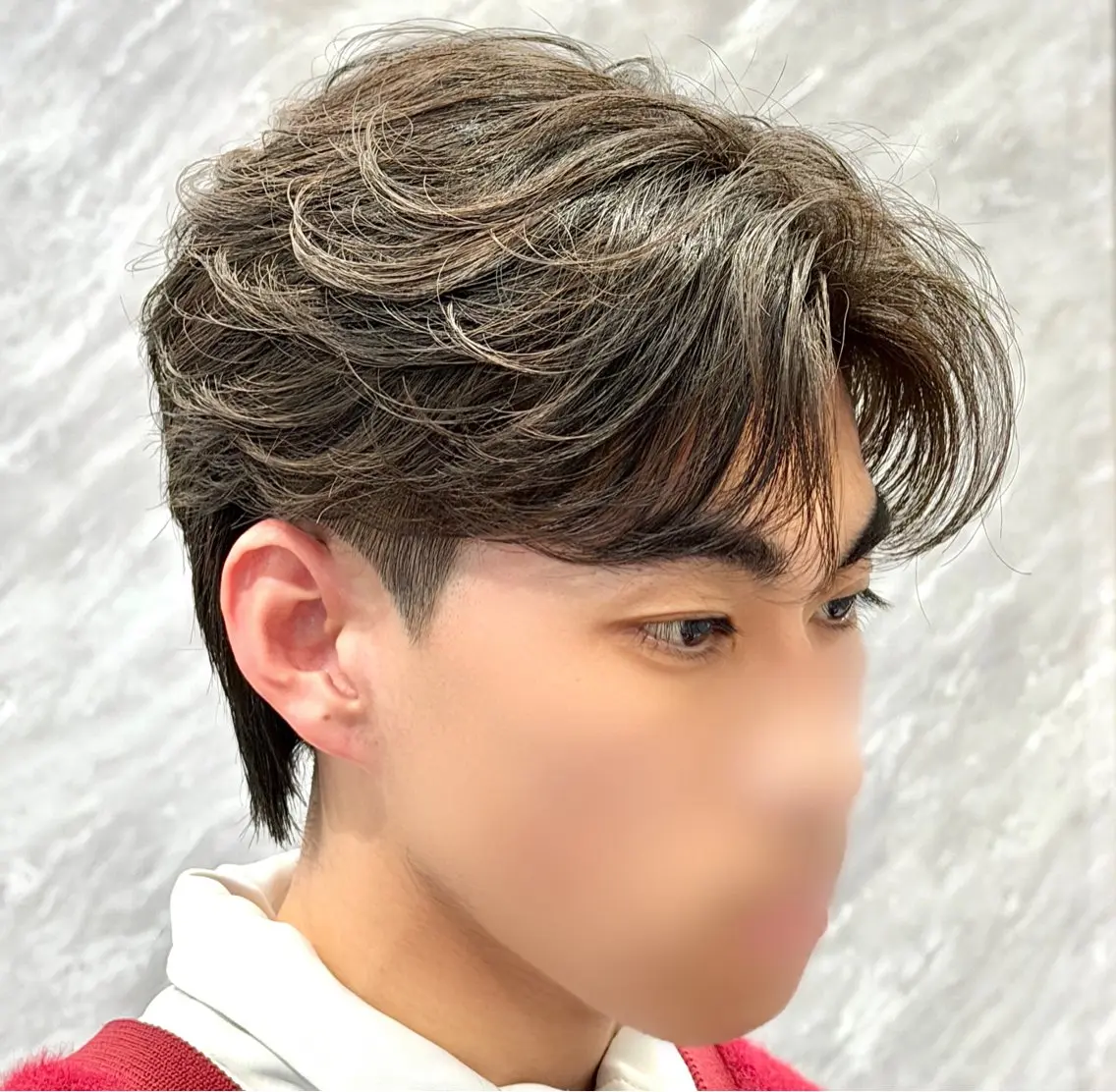 メンズ カット パーマ ulus kobe 藤枝大地のヘアスタイル