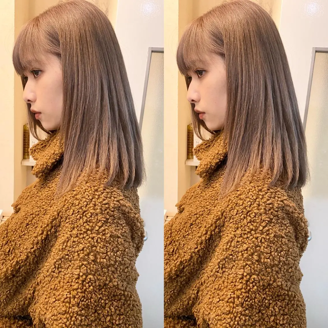 セミロング カラー ⭐️横浜ブリーチ特化 美容師　堤涼⭐️のヘアスタイル