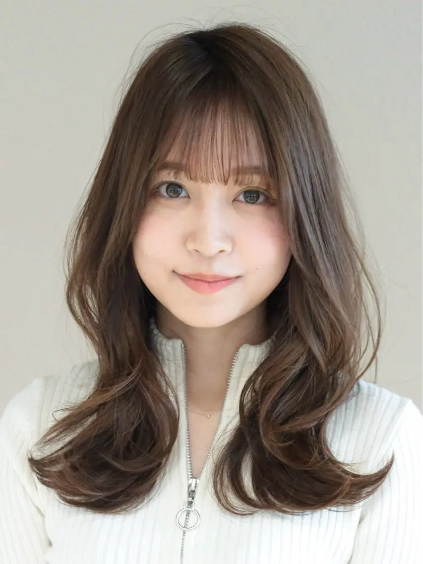 セミロング カラー カット ヘアカラー トリートメント 髙木美緒🌿 レイヤー/アレンジのヘアスタイル