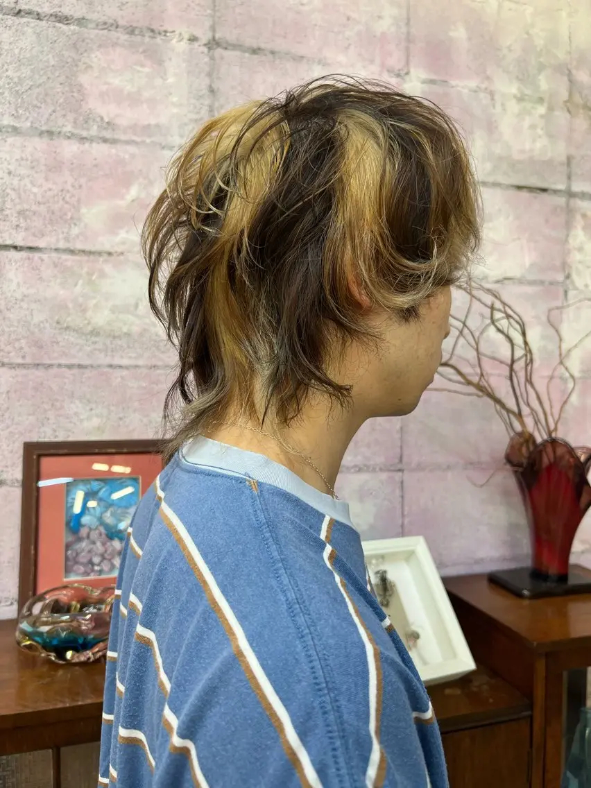 ショート カラー メンズ カット ヘアカラー 圧倒的デザイン力 店長🎨RENAのヘアスタイル