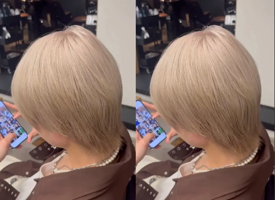 【✨️ハイトーン✨️】ハイブリーチ＆color 1STEPトリートメントの写真