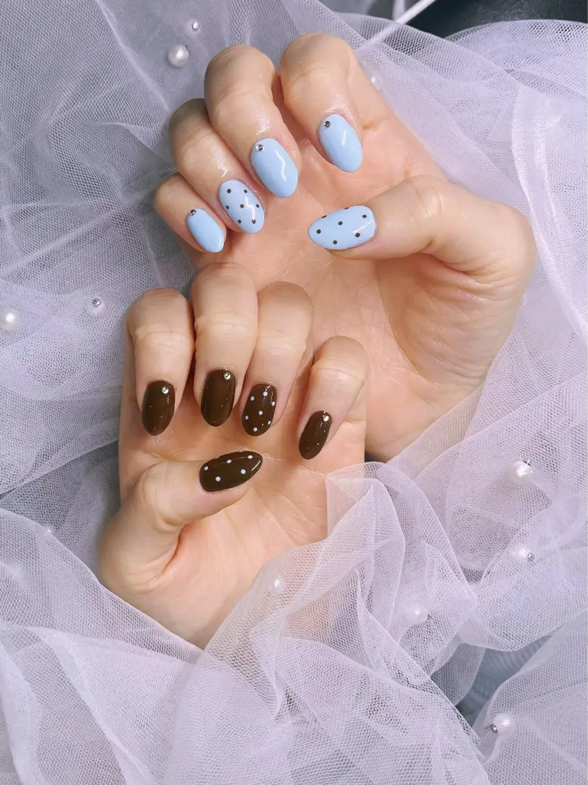 ネイル フレンチネイル グラデーション マグネットネイル ミラーネイル ワンホンネイル ハンドネイル Sora Nailのネイルデザイン
