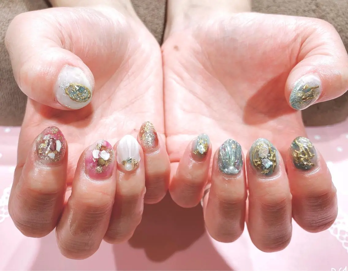 ネイル ニュアンスネイル VIST☆ ｍａｍｉのネイルデザイン