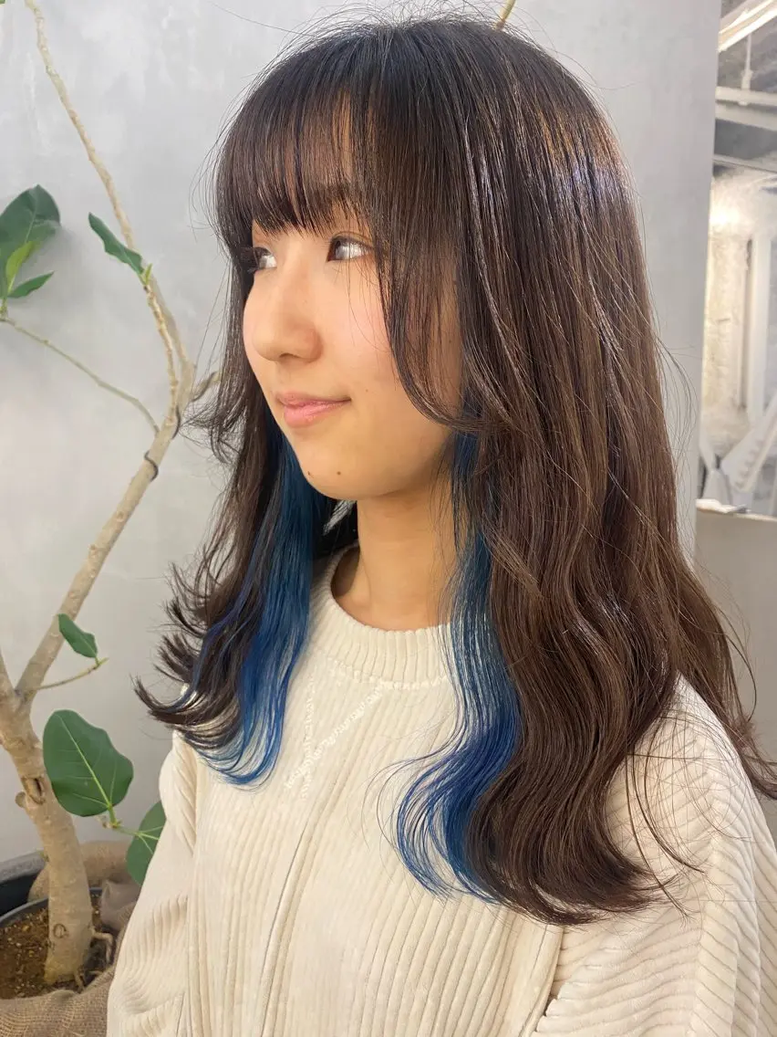 【何回でもok❤️🔥】🎀似合わせカット+ベースカラー+色も選べるイヤリングカラー🎀(ブリーチ込✨)の写真
