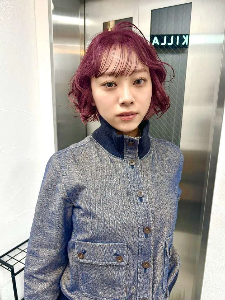 ショート カラー ヘアカラー ハイトーンカラー/ hinata🪽のヘアスタイル