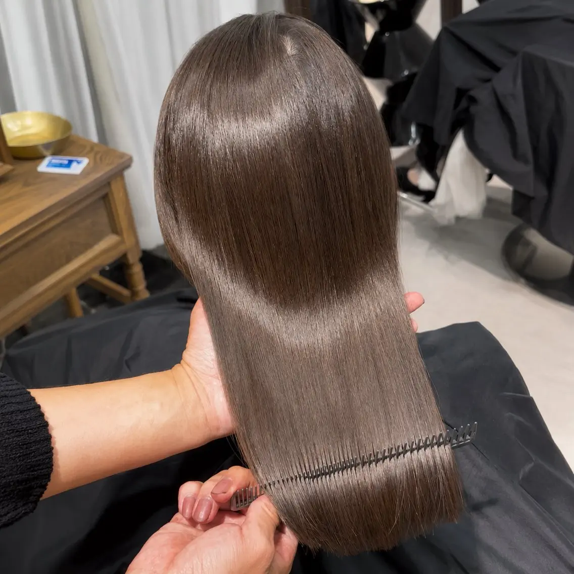 ロング カラー 髪質改善 韓国風ヘア トリートメント slit RYUSEIのヘアスタイル