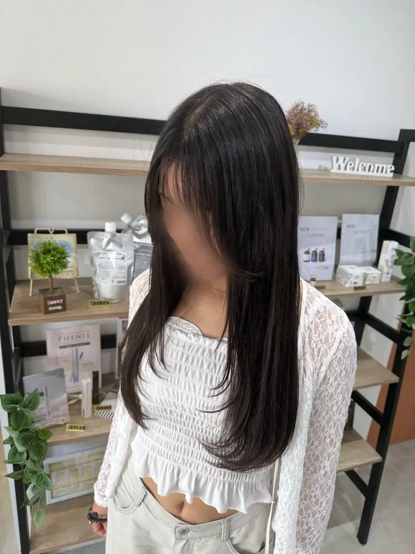 ロング 島 歩那のヘアスタイル