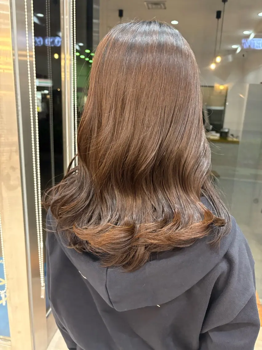 ミディアム カラー カット eL横浜west☆ KORINのヘアスタイル