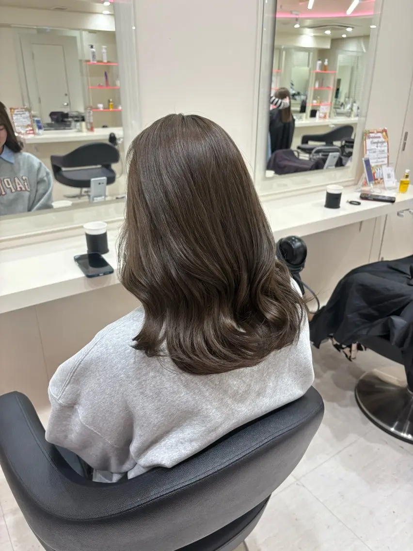 ロング カラー カット ヘアカラー 💟RINNA 艶カラー💟のヘアスタイル