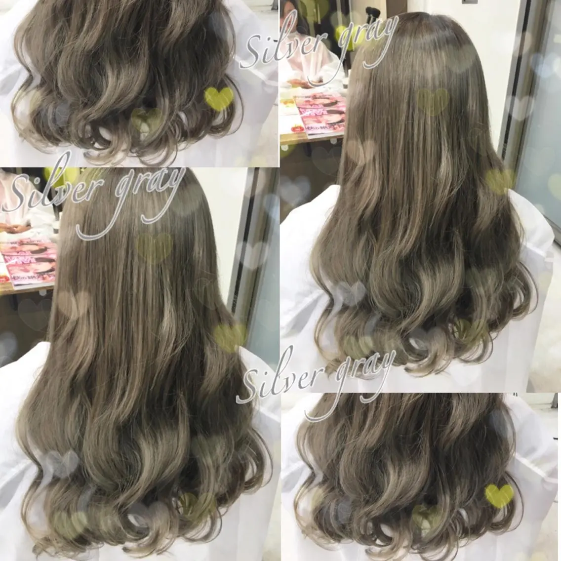 ロング カラー ブリーチ 透明感カラー イルミナカラー シルバー 韓国ヘア得意❤︎森澤 悠佳のヘアスタイル