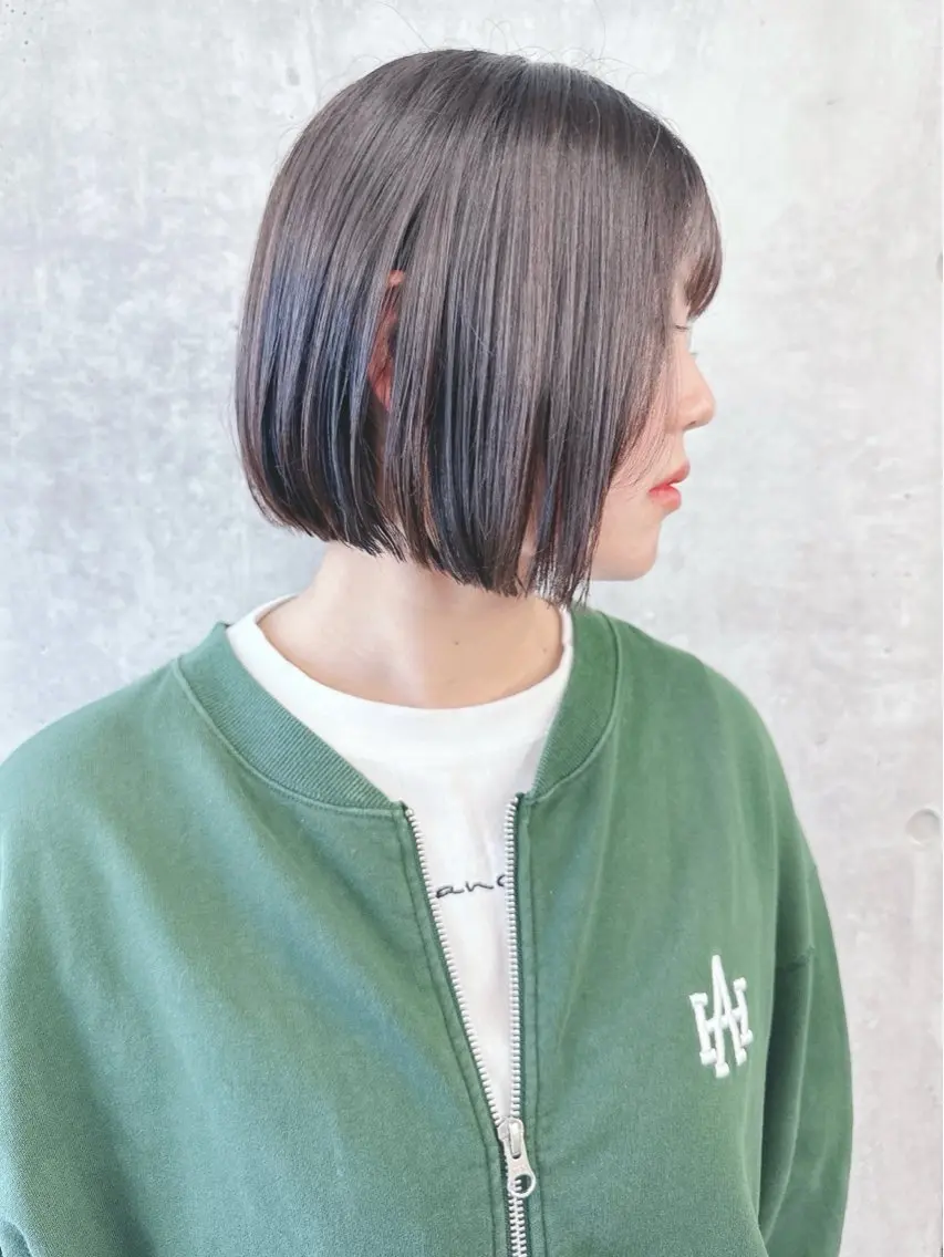 ショート カット ヘッドスパ ボブ/ゆるふわ ボブパーマ/とういのヘアスタイル
