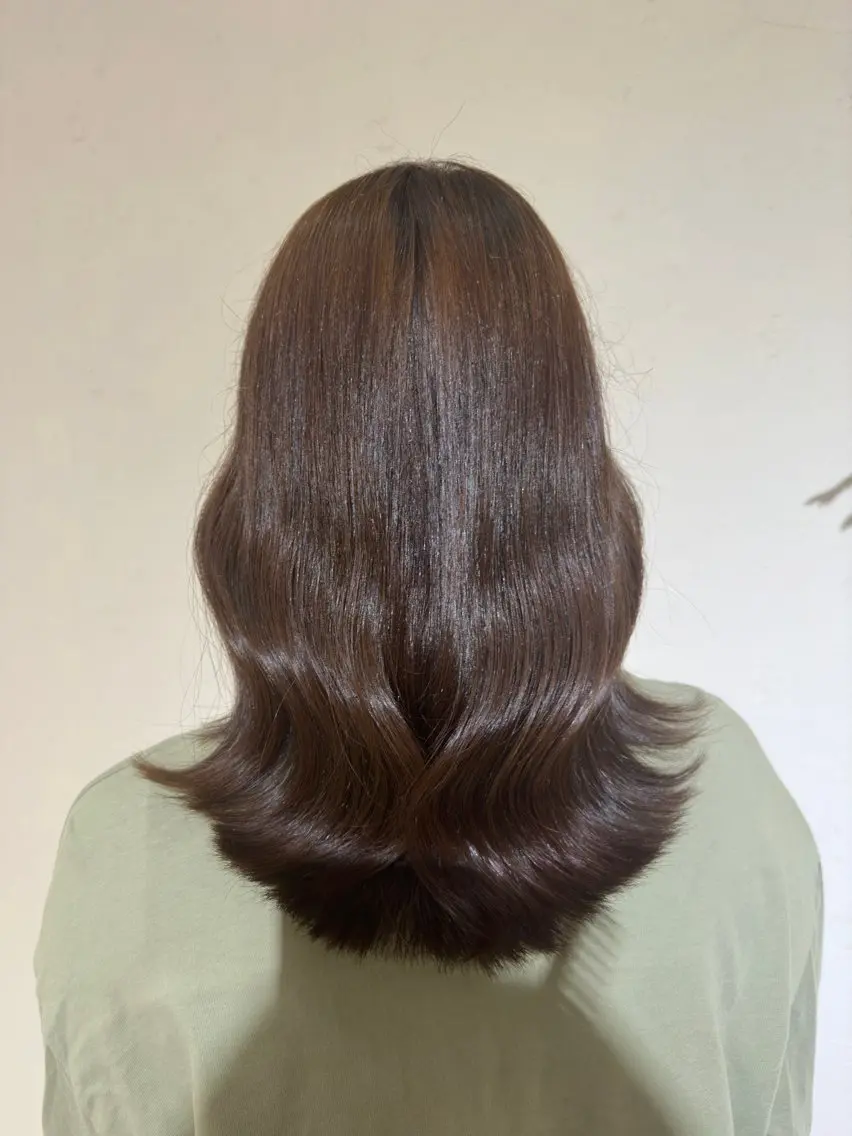 セミロング レイヤーカット ローレイヤー カットモデル募集 ミネのヘアスタイル