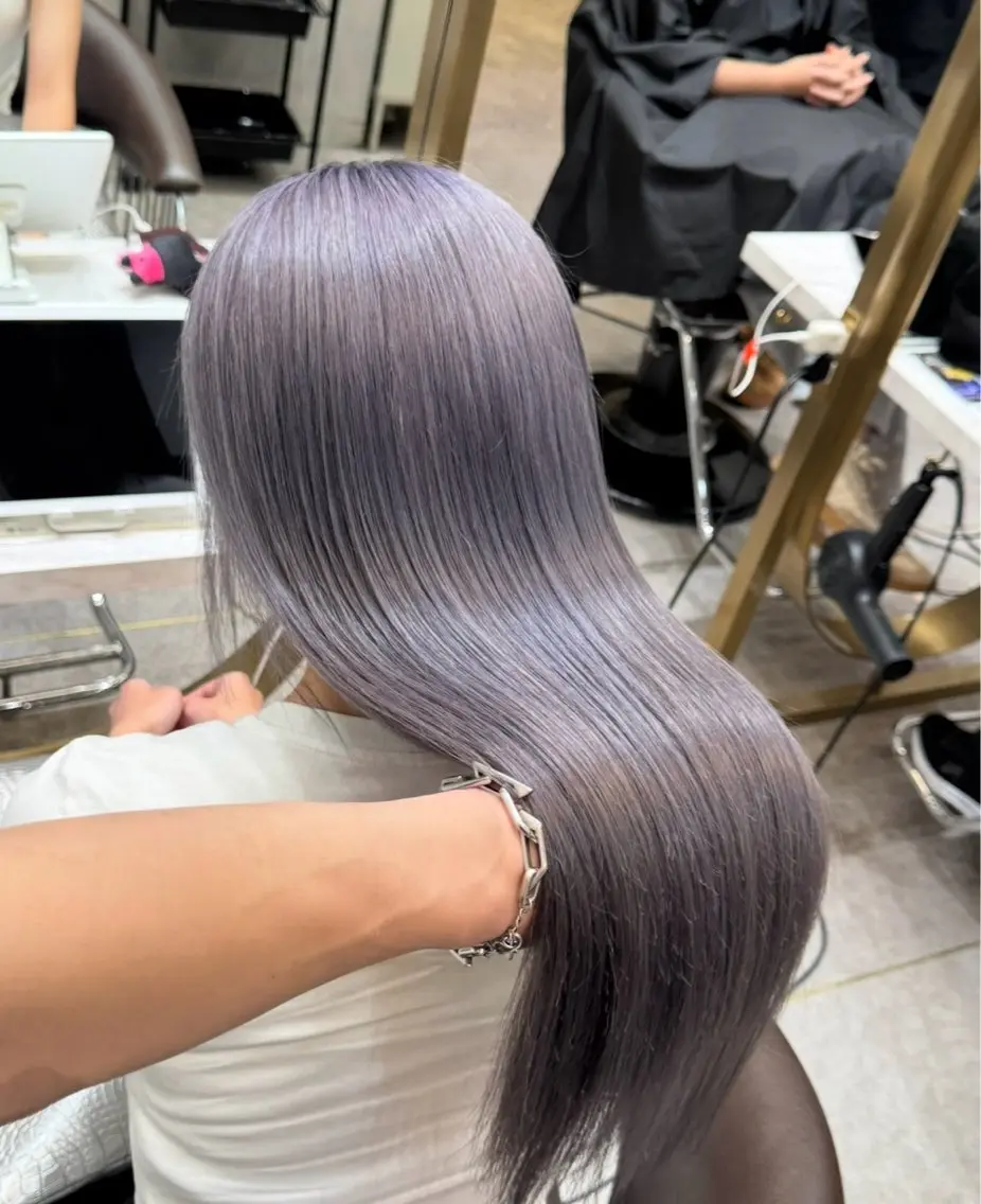 ロング 縮毛矯正 璃 音のヘアスタイル