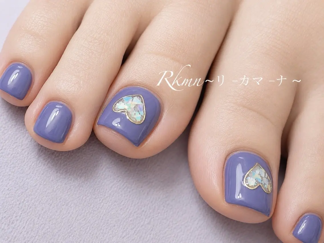 ネイル アートネイル ハート 持ち込み スカルプネイル ハンドネイル フットネイル ハンドケア Rkmn ~リ-カマ-ナ~のネイルデザイン