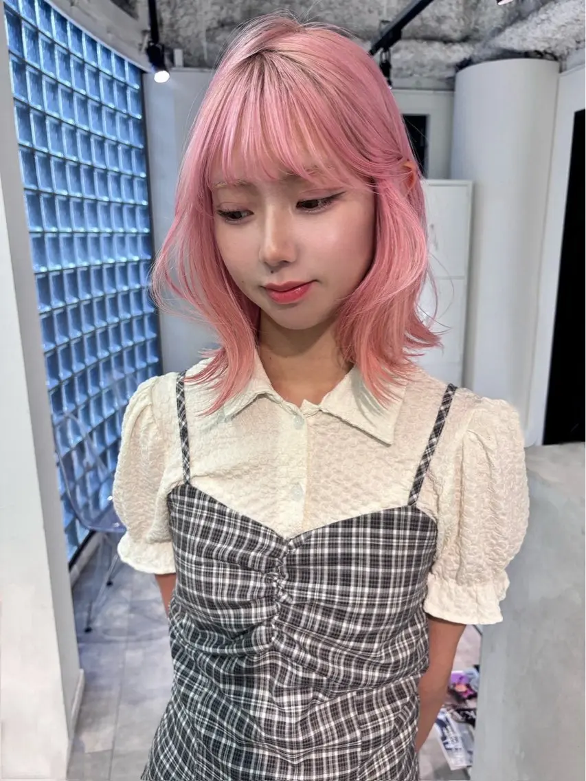 ミディアム Noe🎀 梅田美容師のヘアスタイル