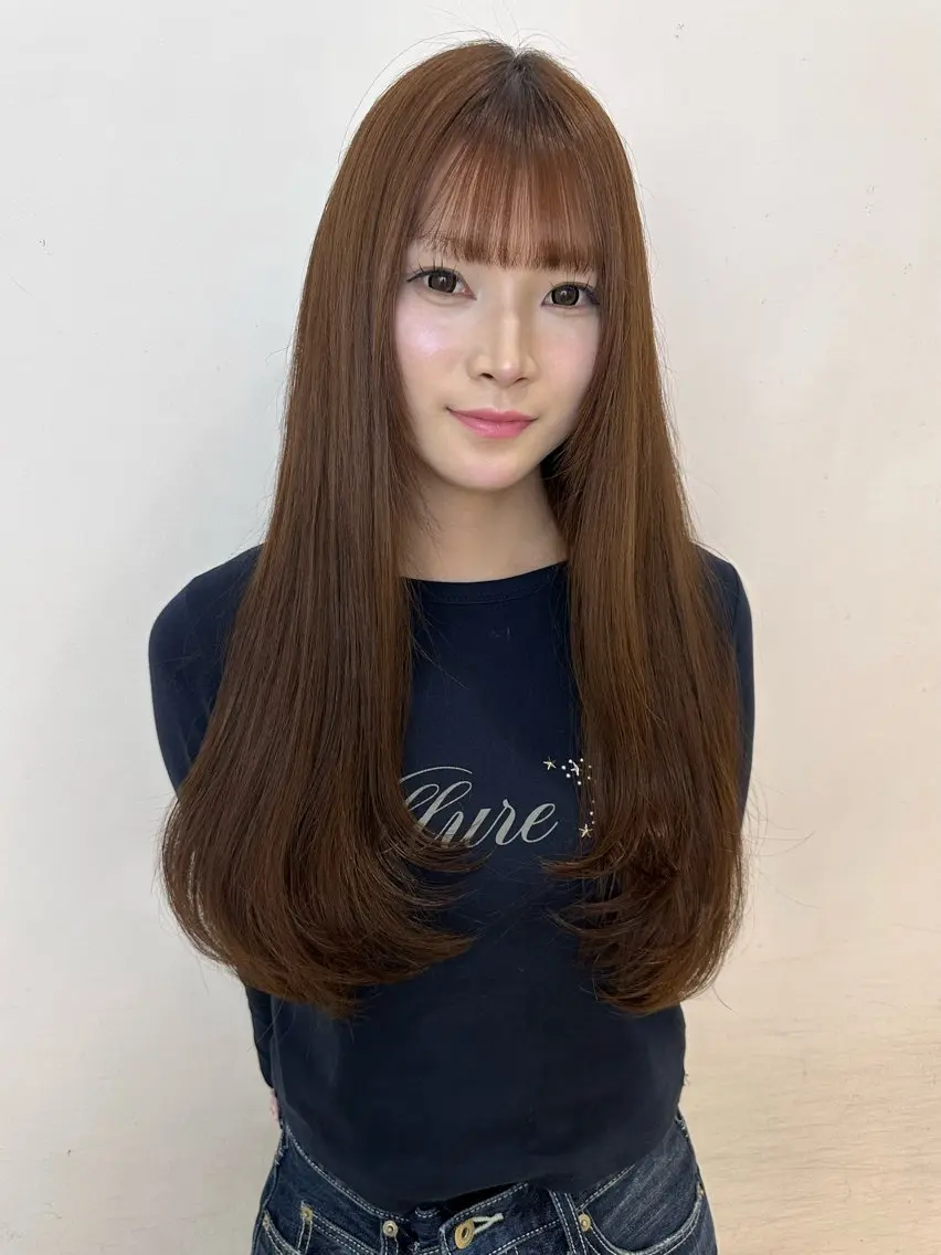 ロング カラー 'axis hinaのヘアスタイル