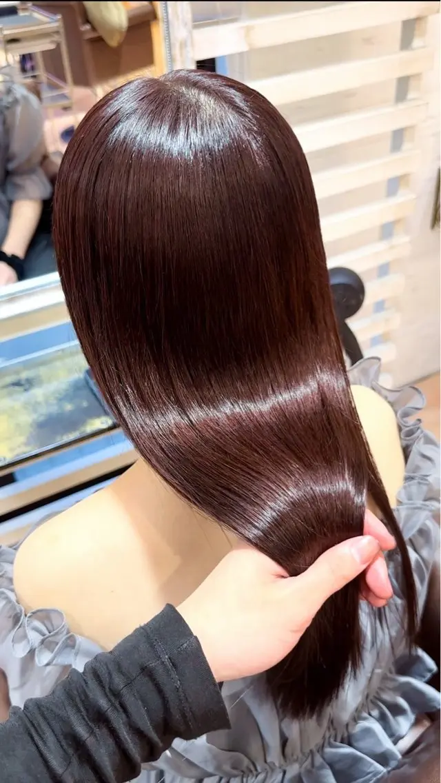 ロング カラー 縮毛矯正 トリートメント ヘッドスパ 韓国系レイヤー特化 hiroのヘアスタイル