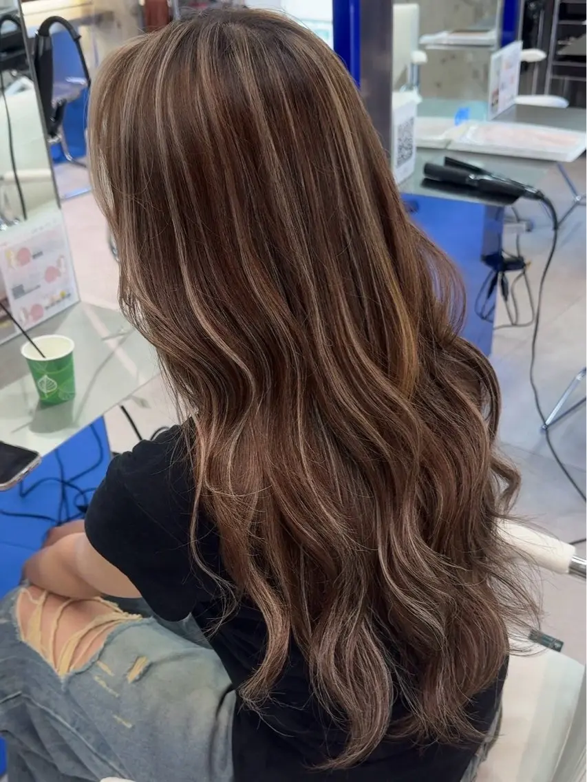 ロング カラー ヘアカラー 似合わせ×ハイトーン ブリーチカラー/大雅のヘアスタイル