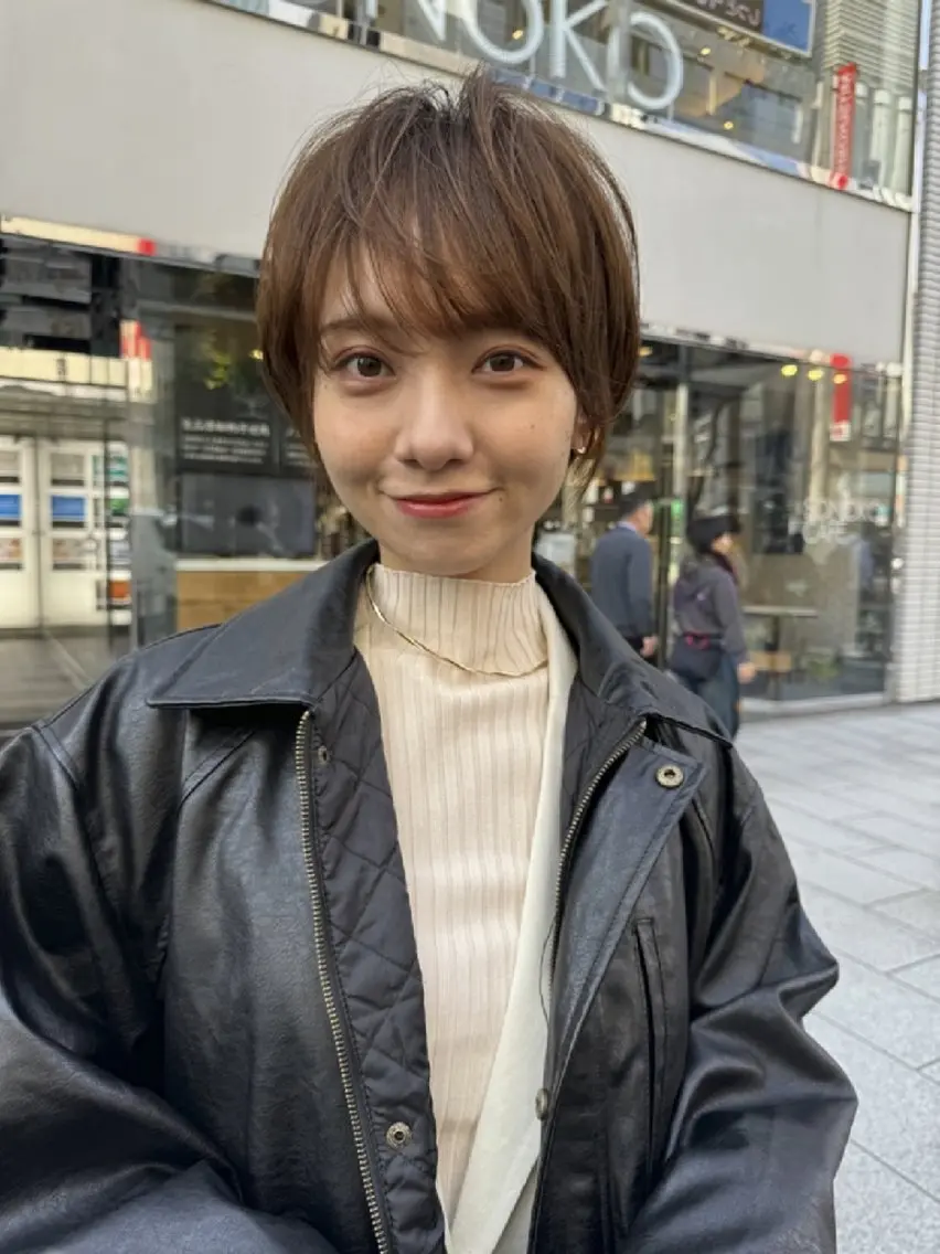 ショート 髪悩み解決ショート ✄山嵜菜織のヘアスタイル