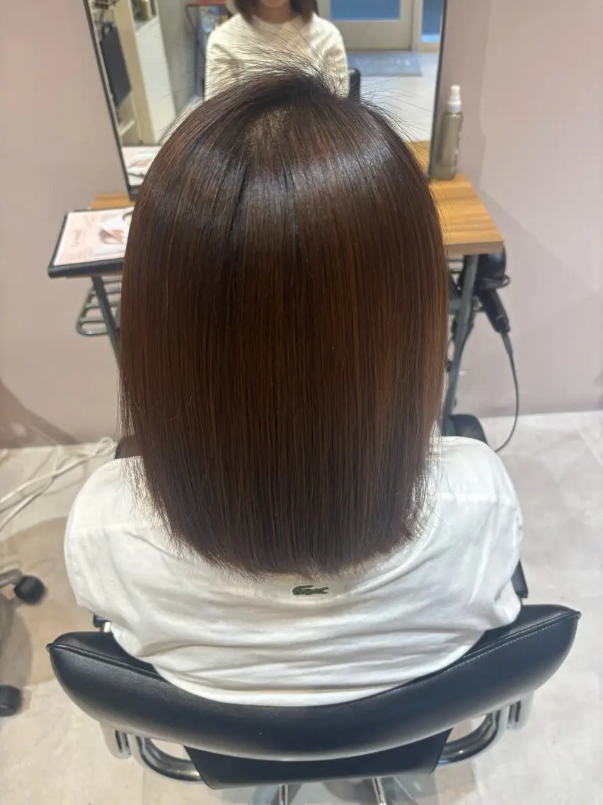 縮毛矯正 田口 彩葉のヘアスタイル