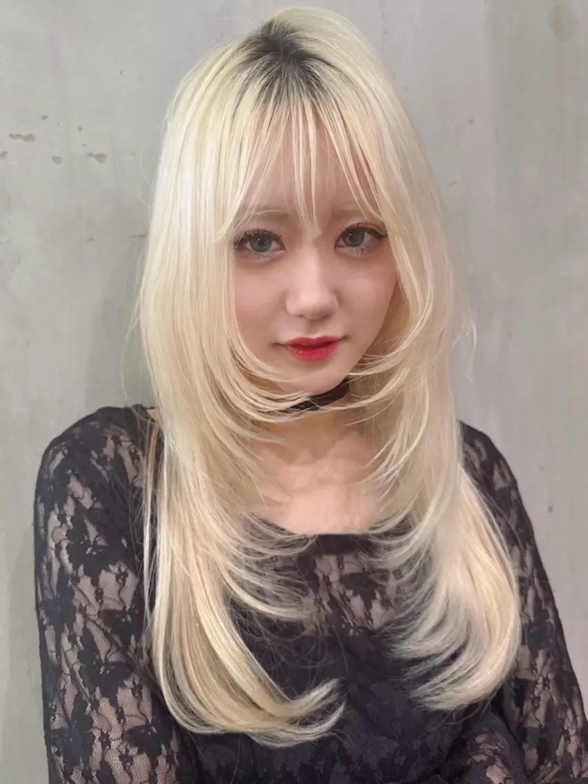 【ふわっと可愛い🎀】レイヤーカット+ブリーチ+カラーの写真