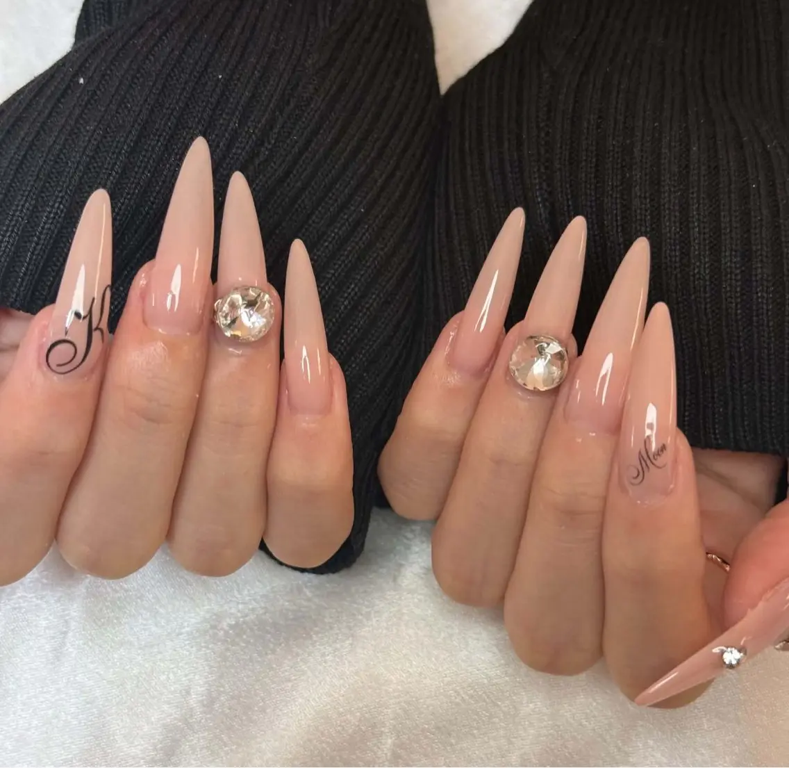 ネイル 長さ出し フレンチネイル 韓国ネイル マグネットネイル ミラーネイル ハンドネイル Kiwami nailsalonのネイルデザイン