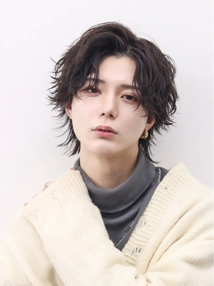 ミディアム カラー パーマ ヘアアレンジ メンズ 似合わせカット メンズ特化❤️🔥 RIKU❤️🔥のヘアスタイル