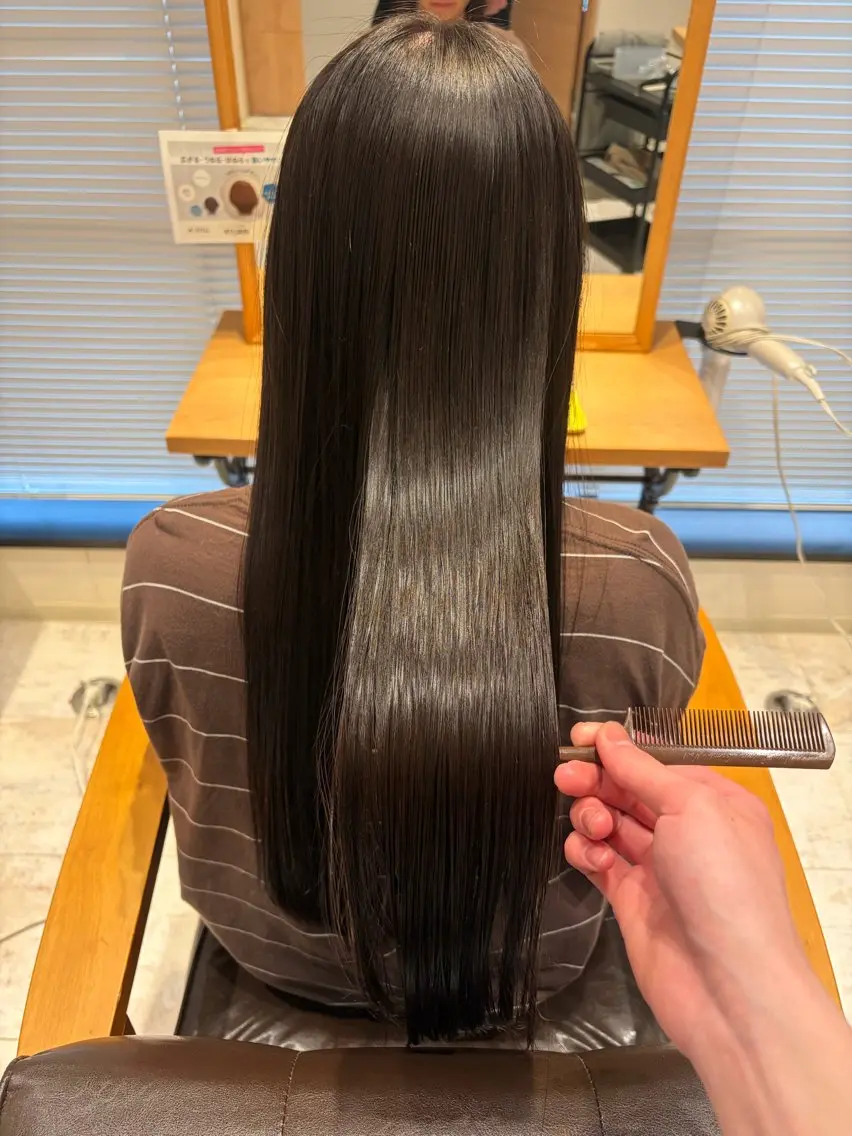 縮毛矯正の写真