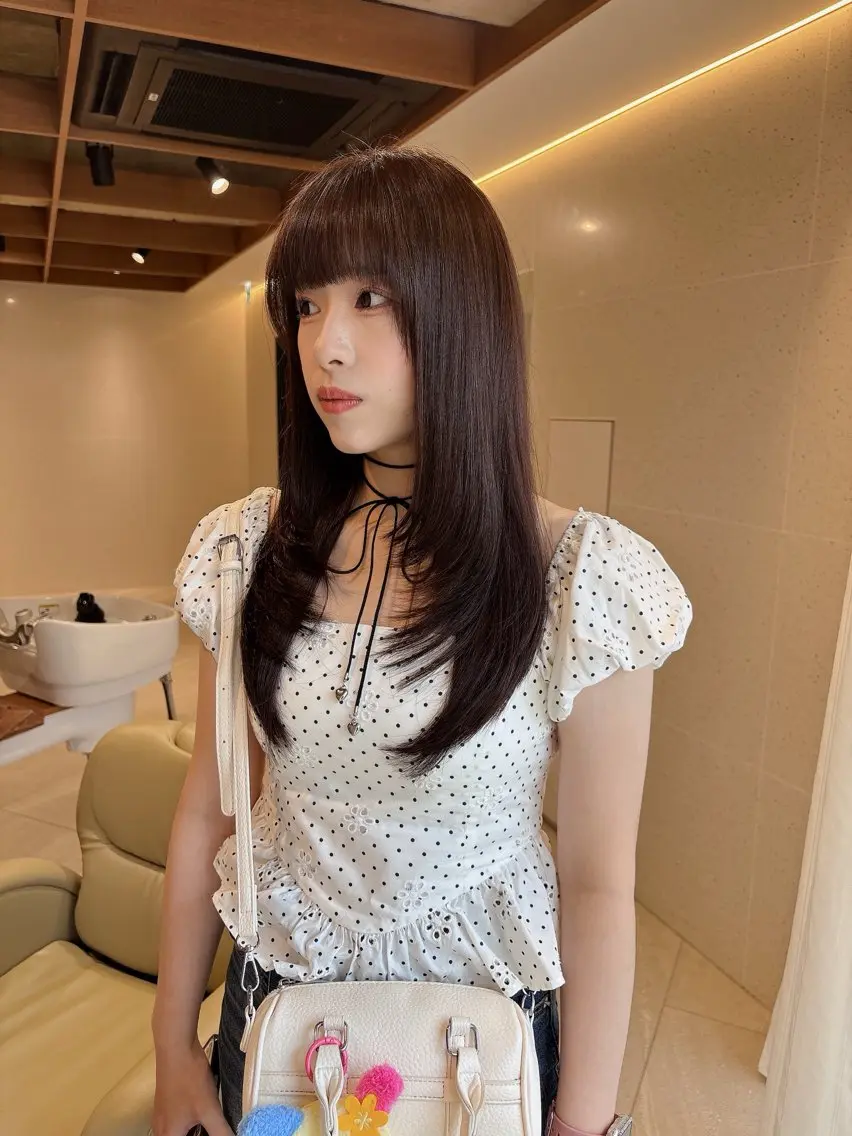 ミディアム レイヤーカット ヘアカラー ダイスケさん /ブラウンカラーのヘアスタイル