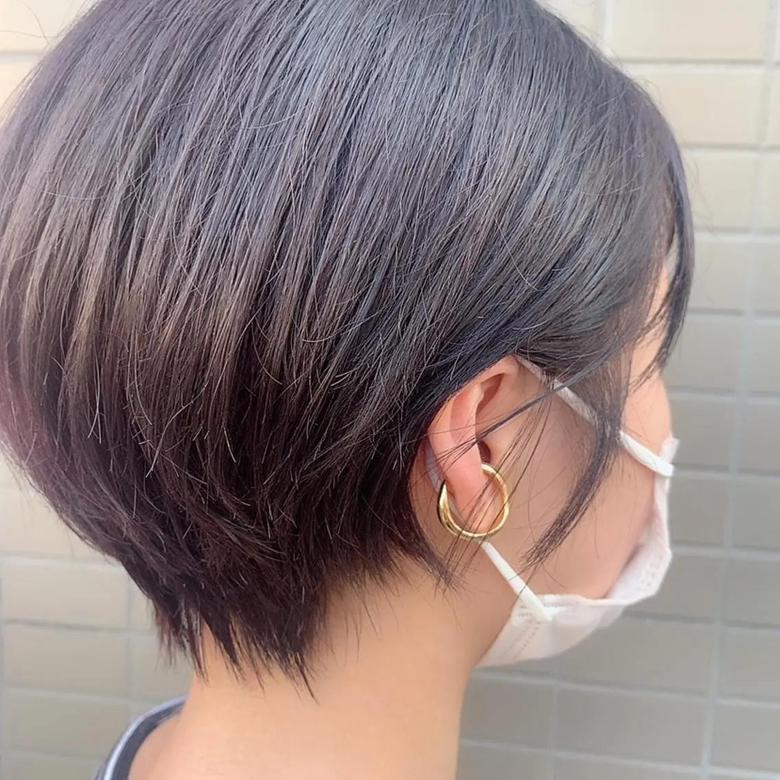 ショート カラー ブリーチ 透明感カラー BASSA ANNEX店のヘアスタイル