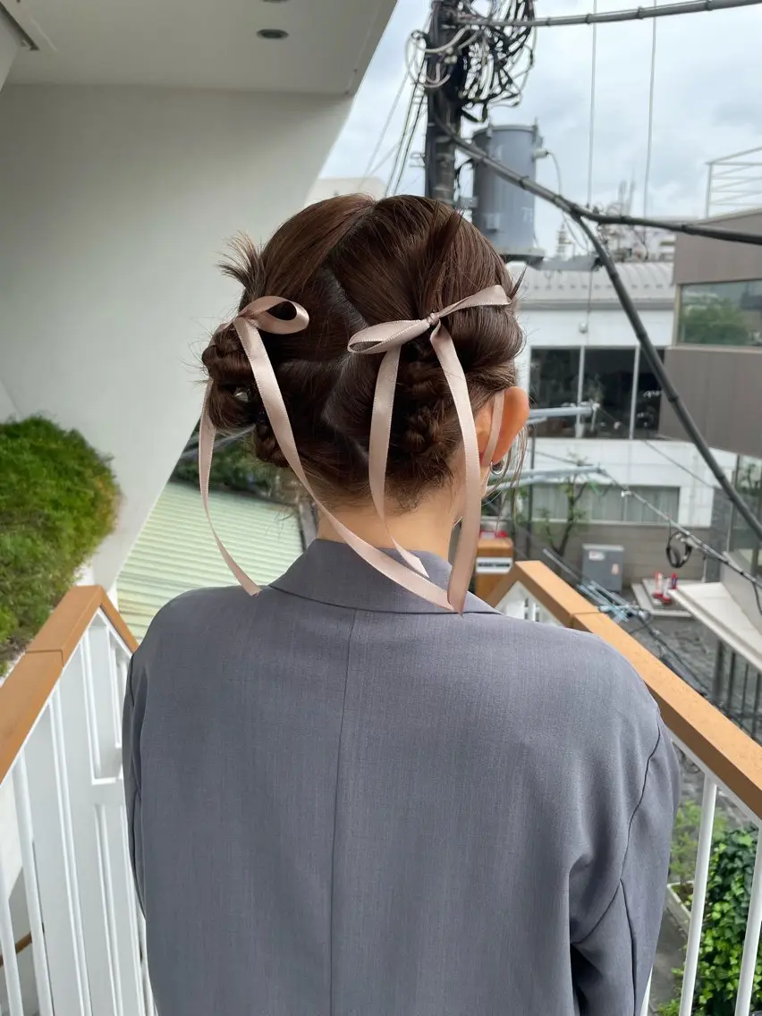 ヘアアレンジ ヘアセット メンズモテパーマ💙 fuwaのヘアスタイル