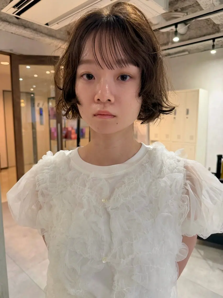ショート ボブ/パーマ 村中　仁人のヘアスタイル