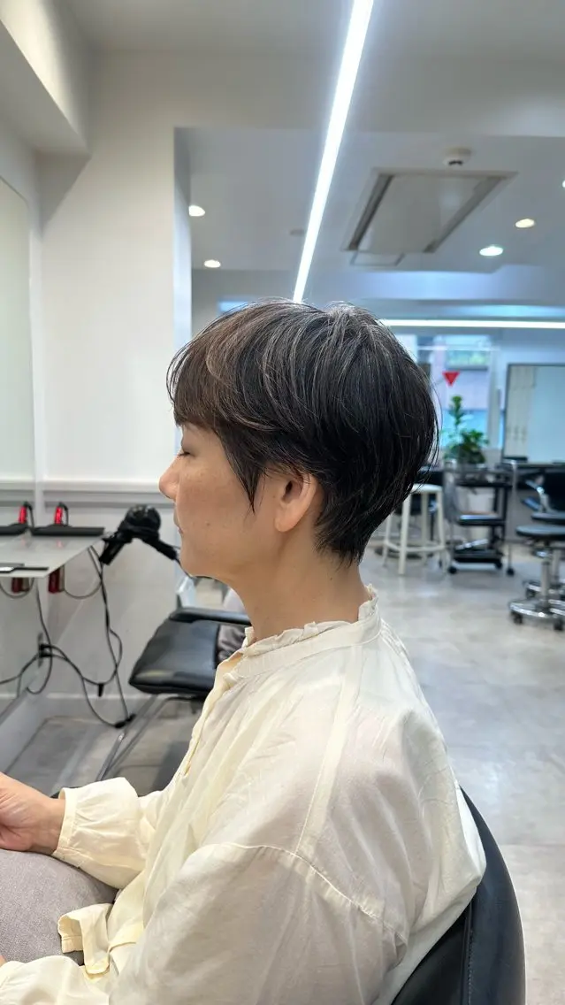 ショート ハンサムショート ショートヘア あいこ/ショートカッ ト無料/銀座🌷のヘアスタイル