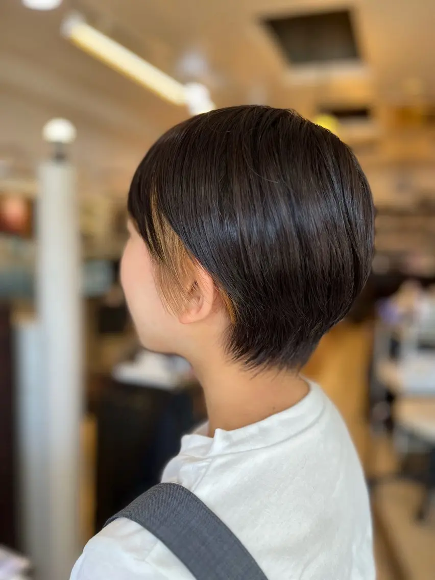 ショート オーガニック矢崎 身江子のヘアスタイル