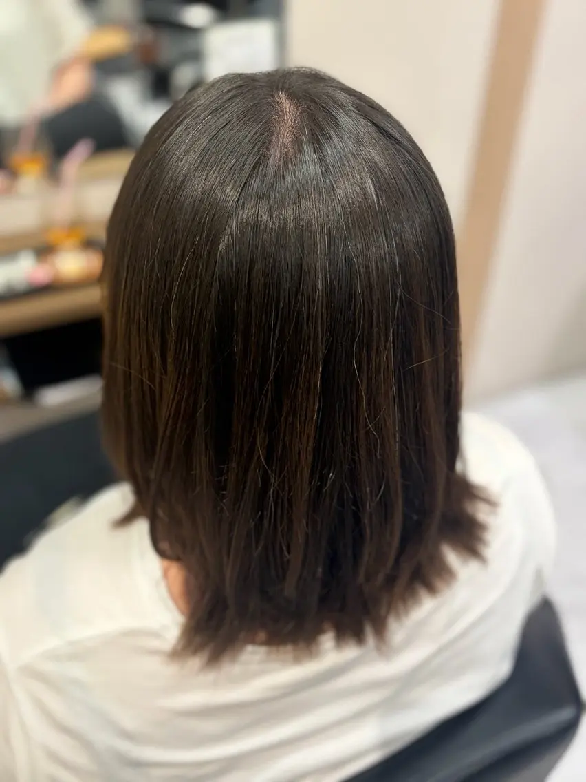 ミディアム カット ヘアカラー 山中麗美 / モデル募集のヘアスタイル