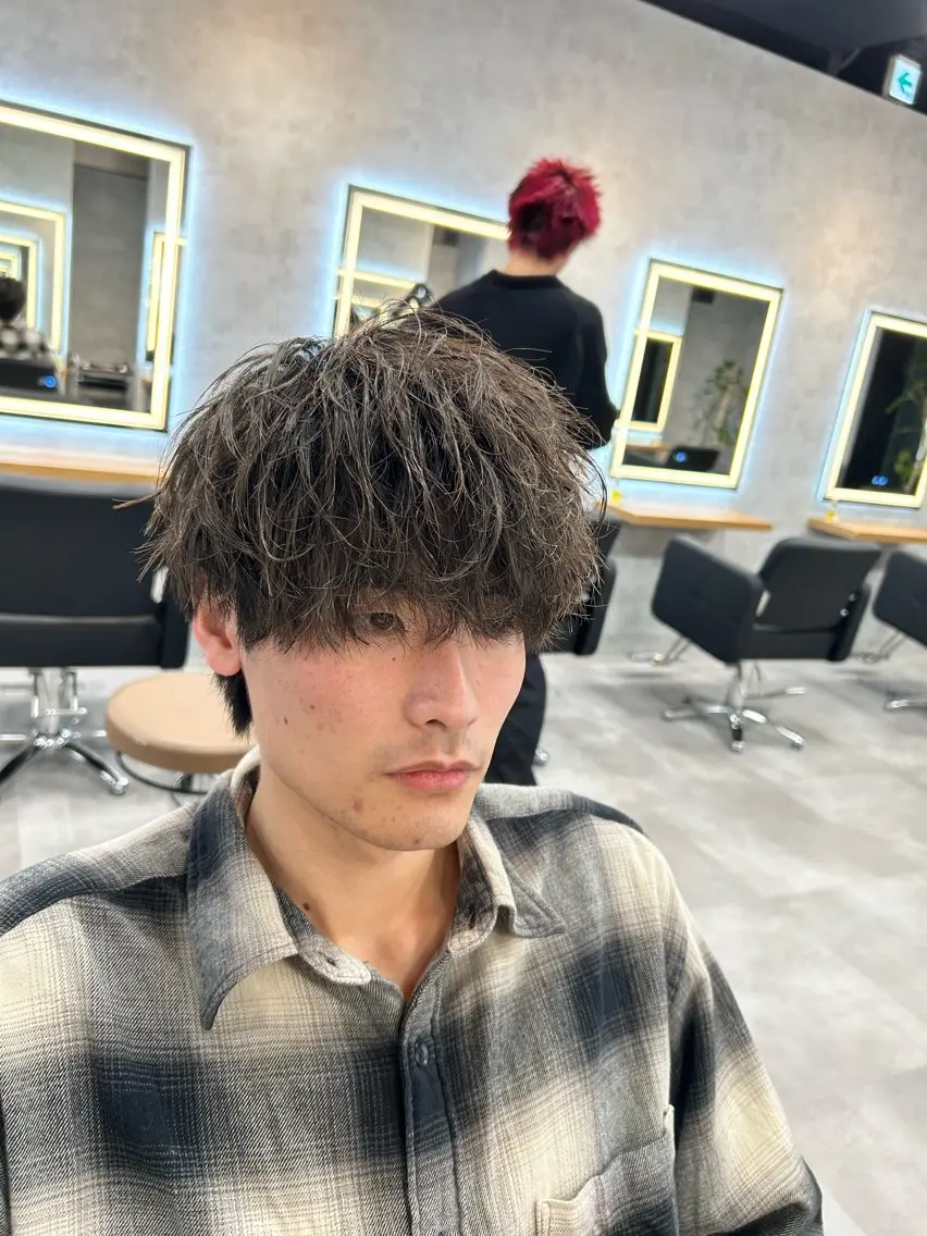 【minimo限定！】メンズハイクオリティカット＋ツイストスパイラルパーマの写真