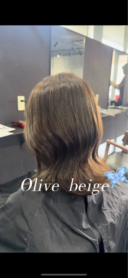 ミディアム カラー ヘアカラー 五味 亜有里のヘアスタイル
