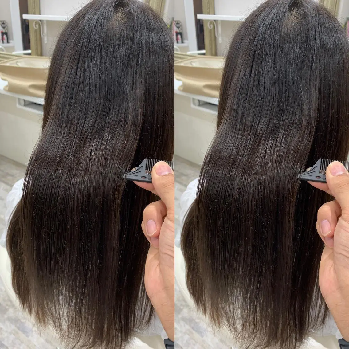 ロング 髪質改善 髪質改善カラーのヘアスタイル